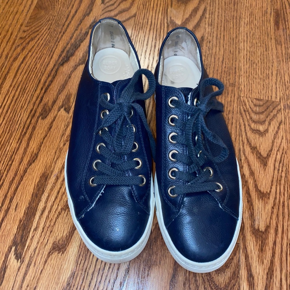 Used blue Paul green shoes